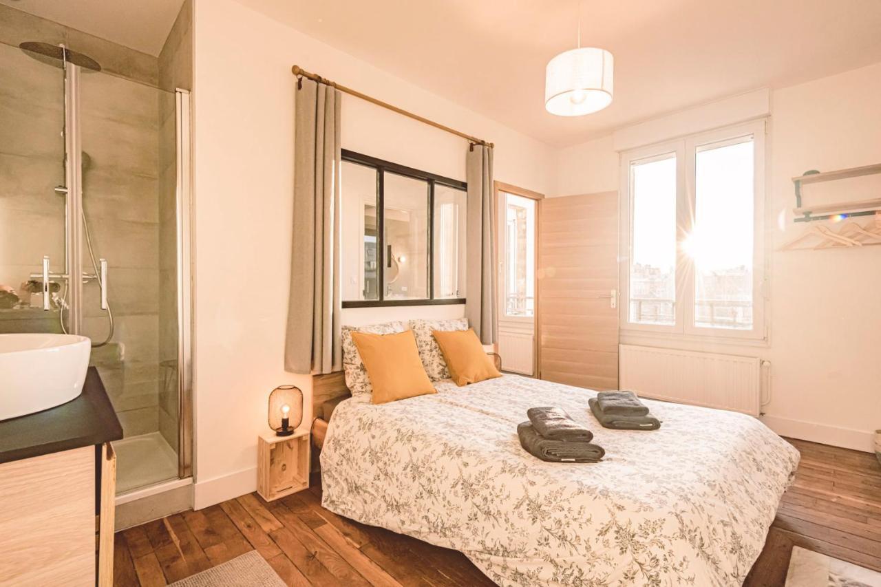 Charme De L'Ancien Pour Cet Appartement Entierement Renove Dans L'Hypercentre De Reims Exterior photo